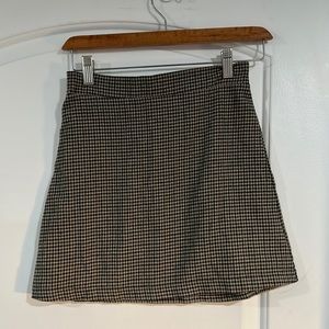 American Eagle Green Plaid Mini Skirt